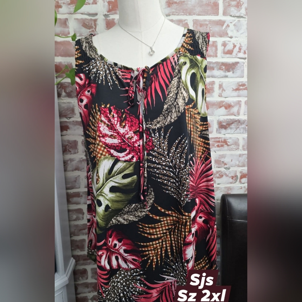 SJS womens tank top sz 2xl